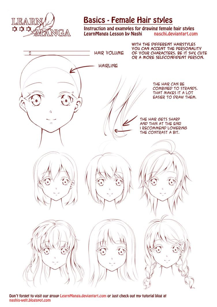 Manga Hairstyles Female
 Learn Manga Female Hair Styles by Naschi on DeviantArt
