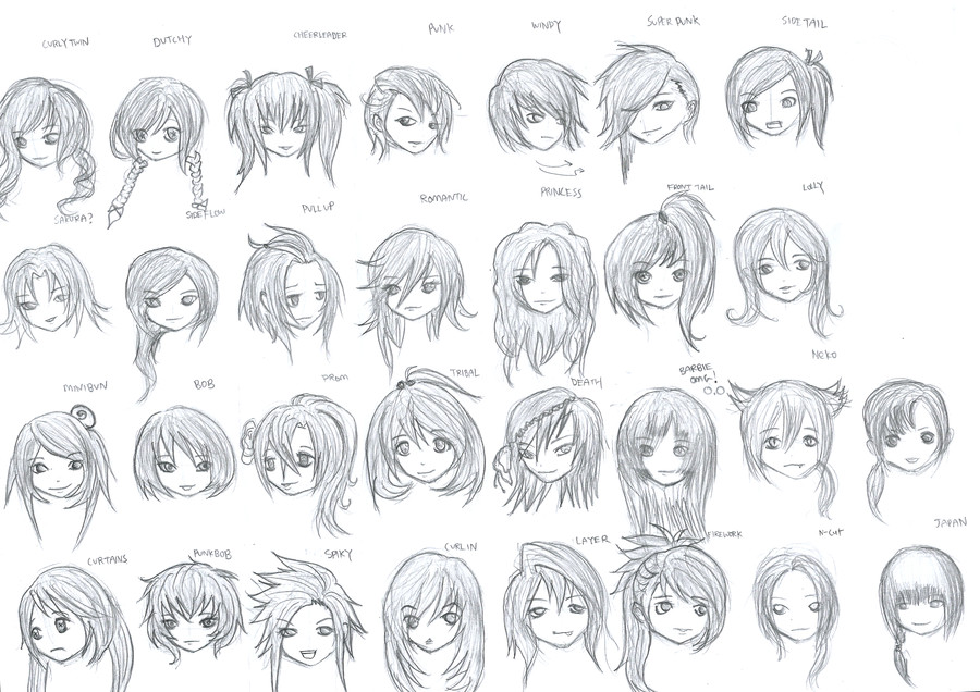 Manga Hairstyles Female
 Cute Anime Hairstyles trends hairstyle