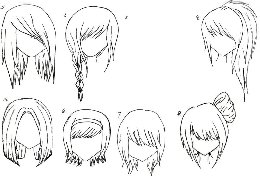 Manga Hairstyles Female
 Everyday blogs Day four Drawing tuts and tips