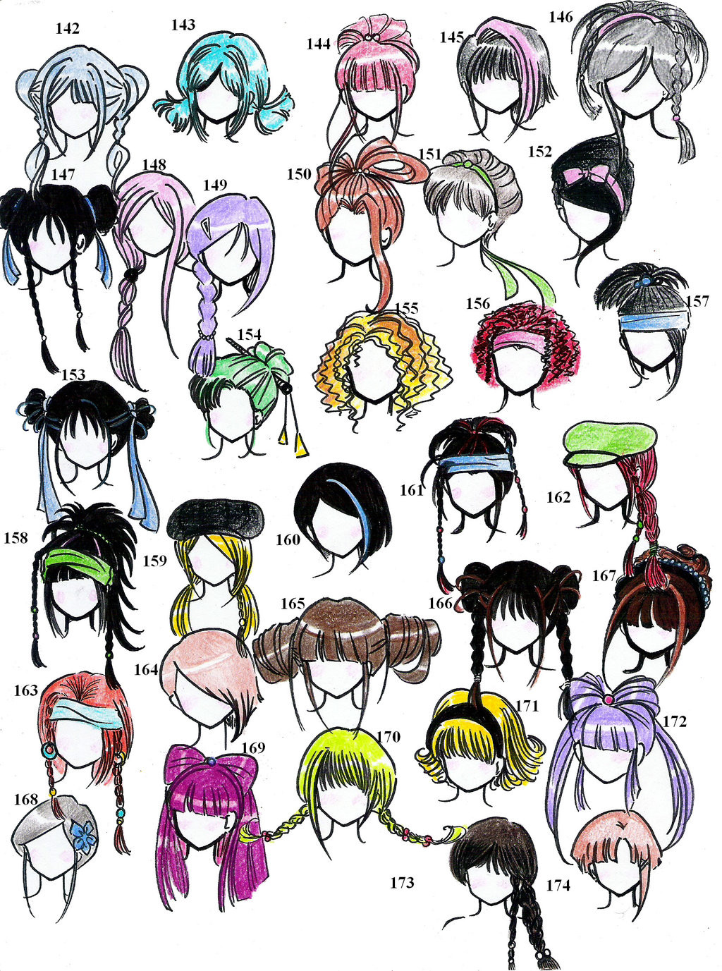 Manga Hairstyles Female
 Anime Style Hair