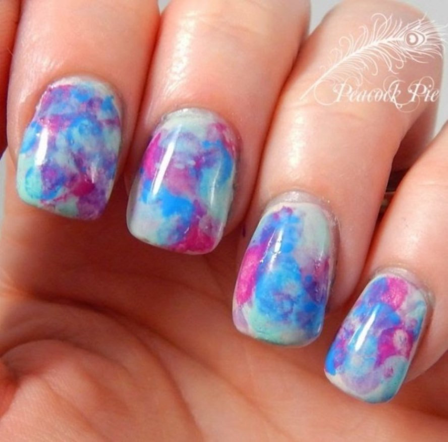 Marble Nail Art Without Water
 Nails Water