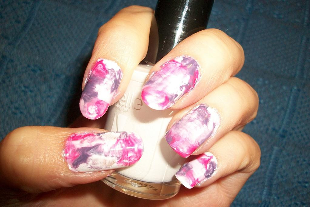 Marble Nail Art Without Water
 marble nail art without water by butterfly1980 on DeviantArt
