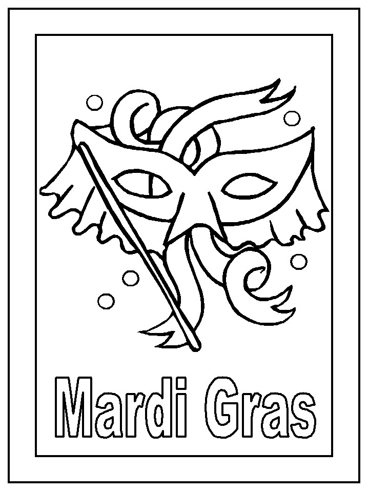 Mardi Gras Coloring Pages Free Printable
 Free Mardi Gras Lapbook