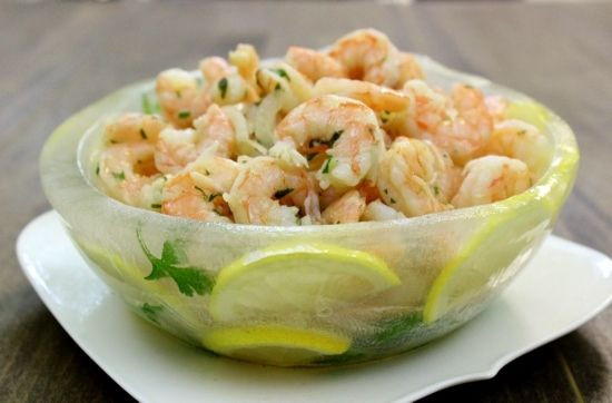 Marinated Shrimp Appetizers
 Marinated Shrimp in Ice Bowl Recipe