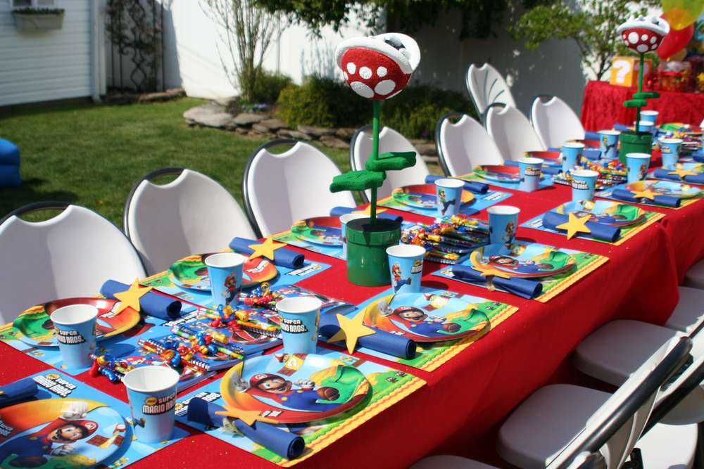 Mario Birthday Decorations
 Super Mario Bros Birthday Party Ideas