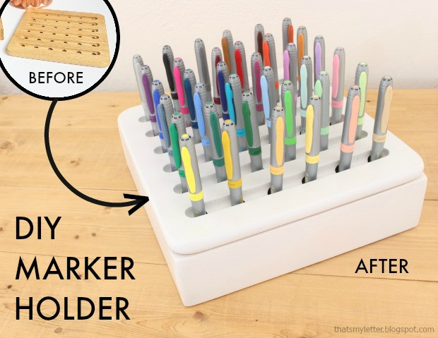 Marker Organizer DIY
 That s My Letter "S" is for Swap It Repurposed Trivet