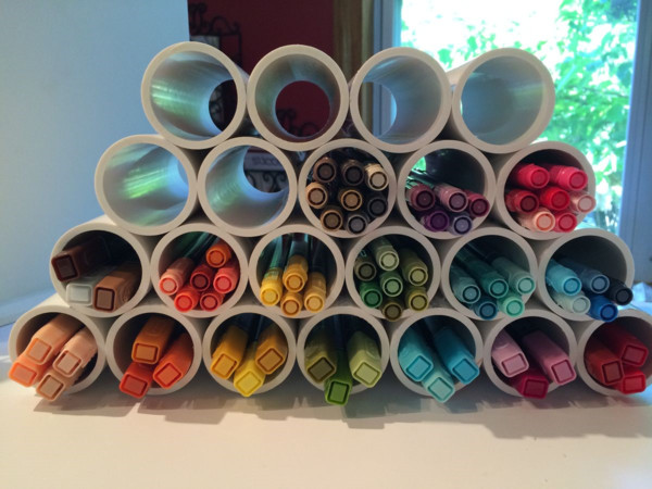 Marker Organizer DIY
 DIY Marker Storage For Under $10 Stamping Country