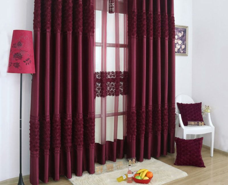 Maroon Curtains For Living Room
 Burgundy Curtains for Living Room