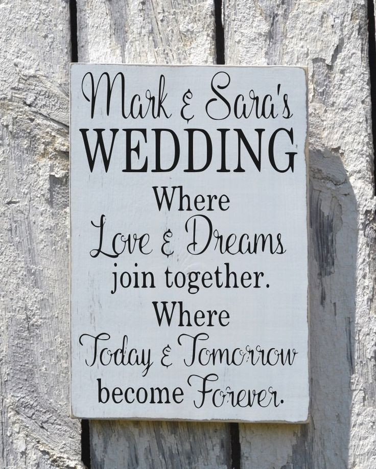 Marriage Quotes For Wedding
 Rustic Wedding Sign Wel e Personalized Signs For