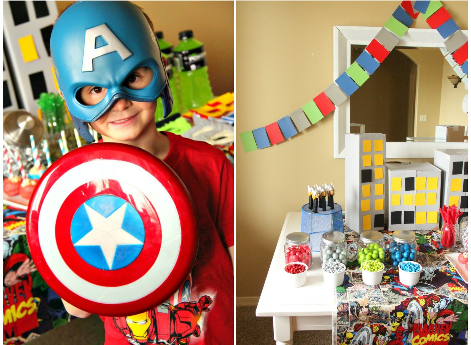 Marvel Birthday Party
 Larissa Another Day Avenger Assemble Birthday Party