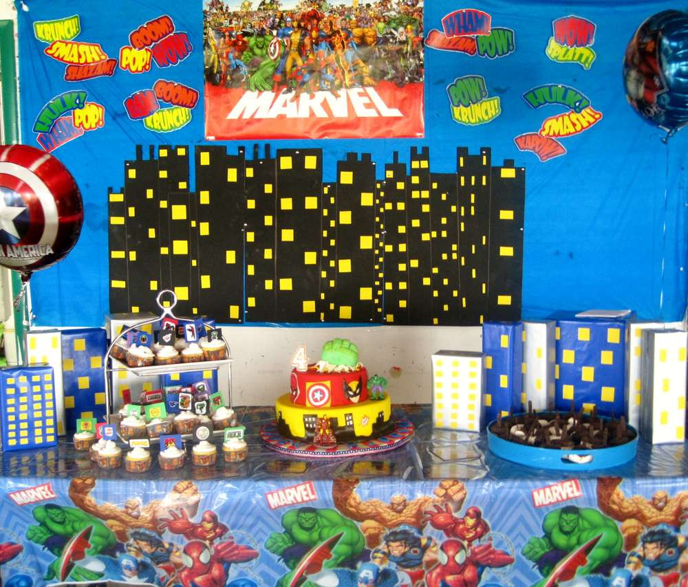 Marvel Birthday Party
 Marvel Superheroes Squad Birthday Party Ideas