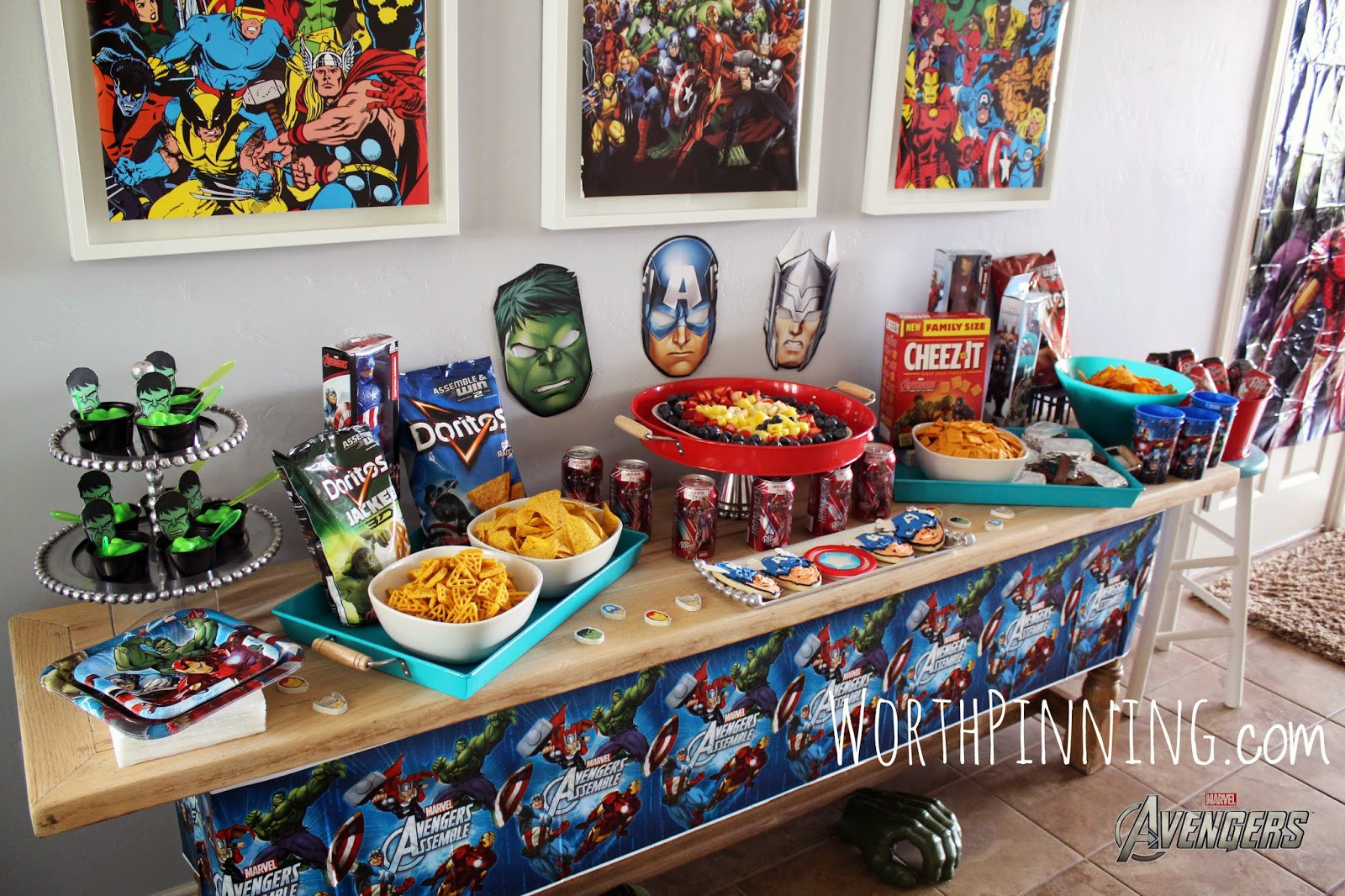 Marvel Birthday Party
 Worth Pinning MARVEL s The Avengers Movie Party