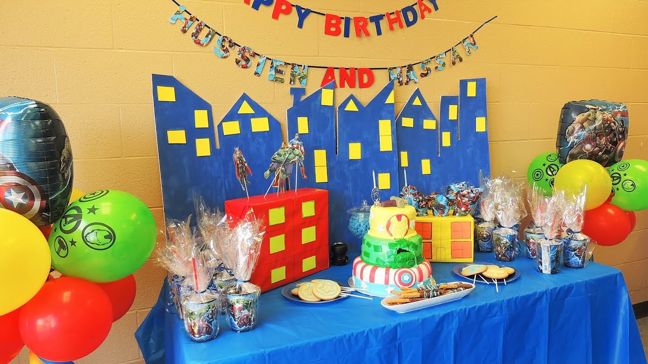 Marvel Birthday Party
 The Avengers Birthday theme party ideas
