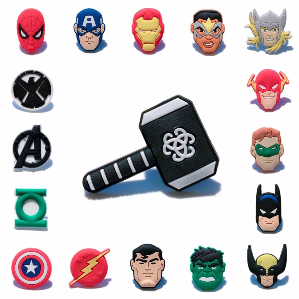Marvel Pins
 1PCS Marvel Avengers PVC Cartoon Icon Brooch Pins Badge