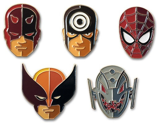 Marvel Pins
 The Dork Review Rob s Room Daredevil 4 Pin Set by Tom Whalen