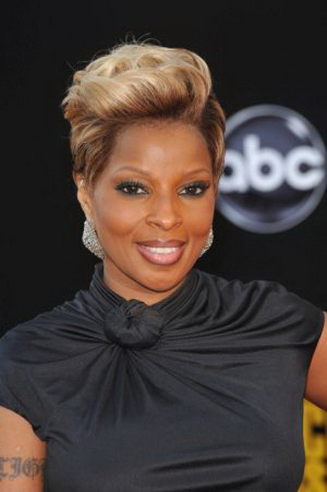 Mary J Blige Short Hairstyle
 Mary j blige short hairstyles