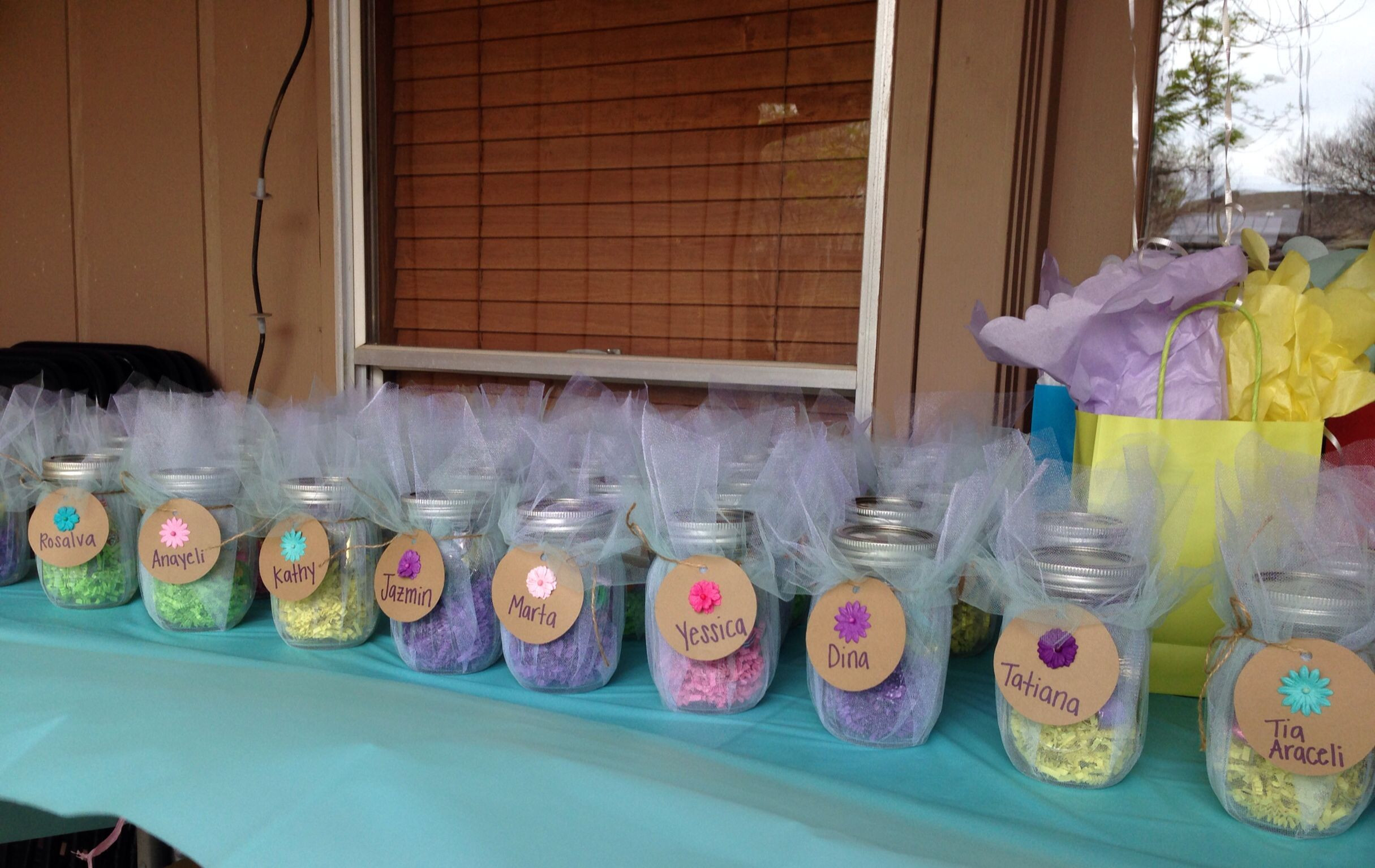 Mason Jar Gift Ideas For Baby Shower
 Baby shower mason jar party favors BabyshowerS