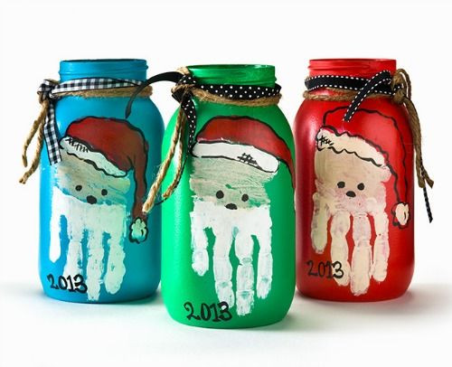 Mason Jar Gifts For Kids
 Parent t Santa Mason Jars