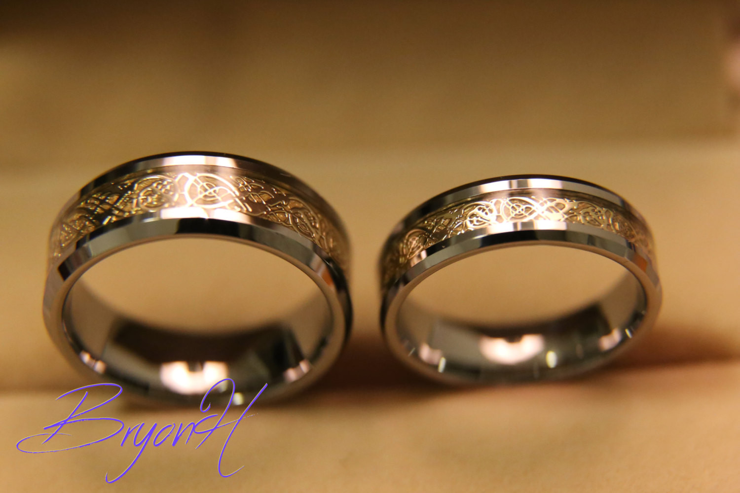 Matching Wedding Band Sets For His And Her
 Tungsten Wedding bands set Matching size Tungsten Wedding