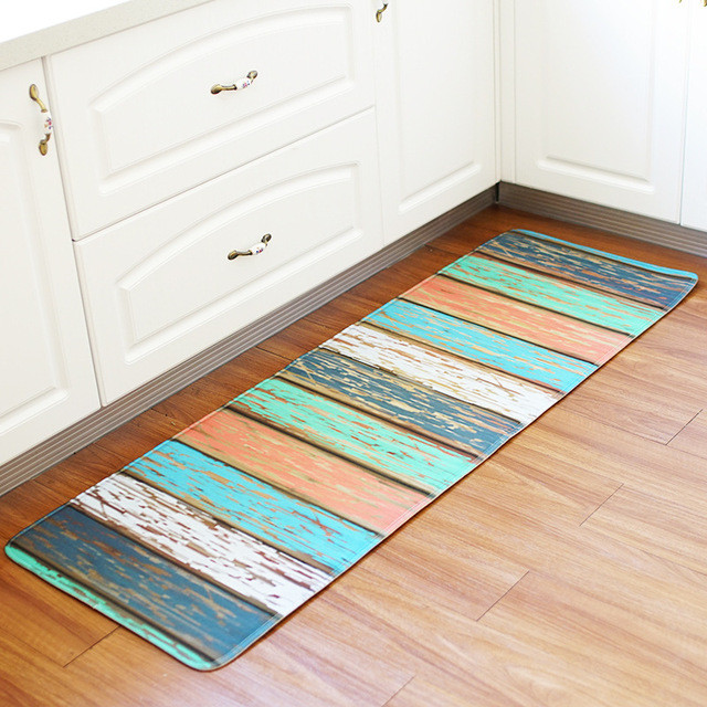 Mats For Kitchen Floor
 Aliexpress Buy Kitchen Floor Mat Vintage Wood Panel