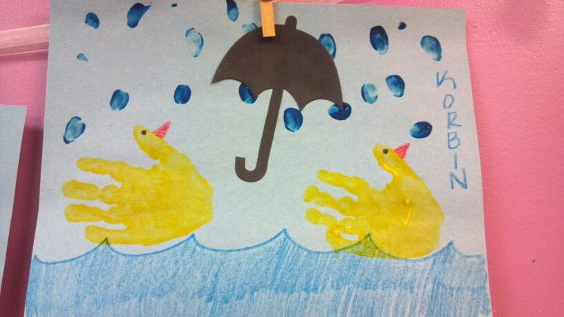 May Art Projects For Preschoolers
 Spring art such a cute hand print art project for April