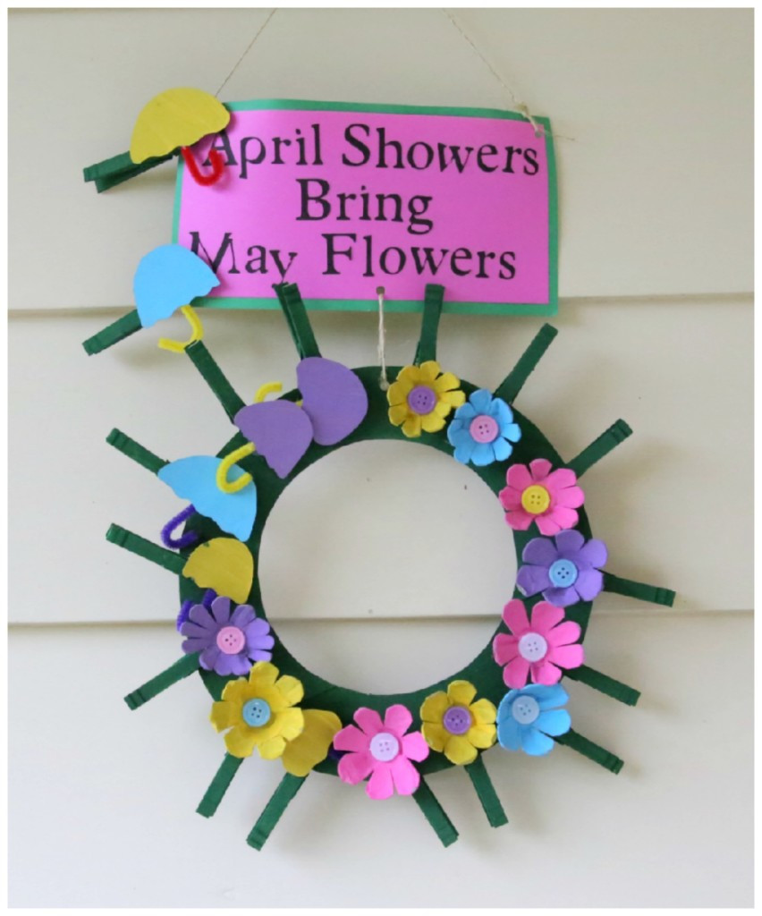 May Crafts For Preschoolers
 Recycled Craft April Showers Bring May Flowers Clothespin