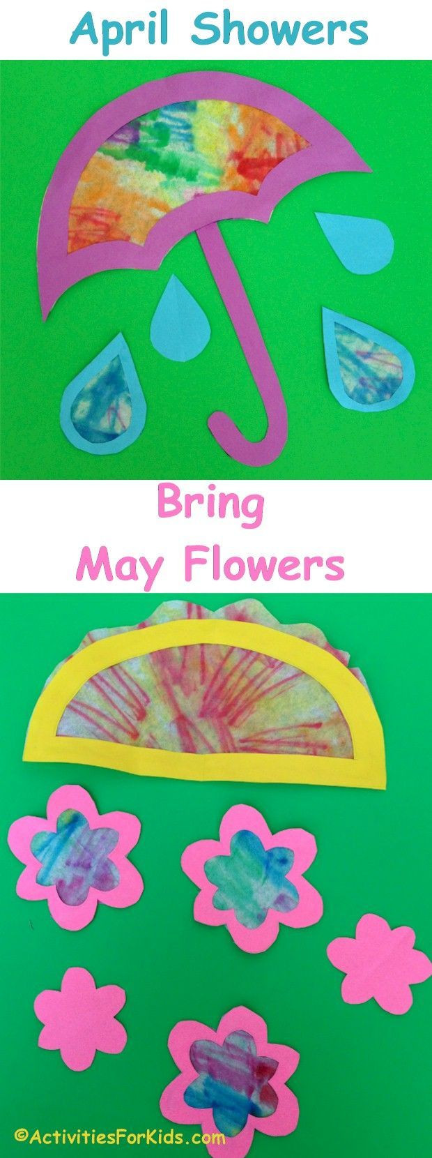 May Crafts For Preschoolers
 April Showers Bring May Flowers