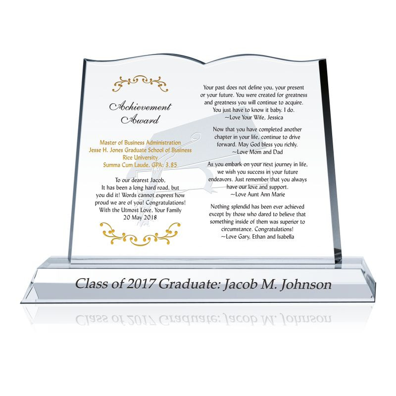 Mba Graduation Gift Ideas
 MBA Graduation Gift from Family Wording Sample by