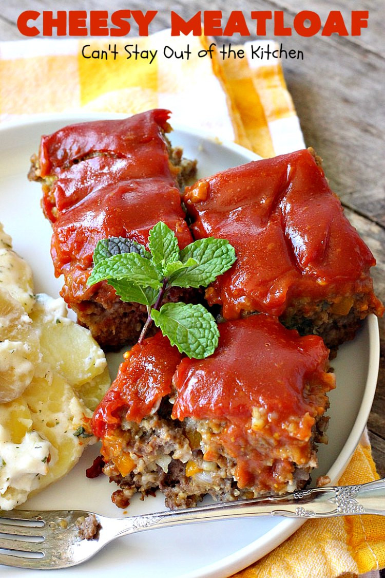Meatloaf Without Bread Crumbs
 Cheesy Meatloaf Can t Stay Out of the Kitchen
