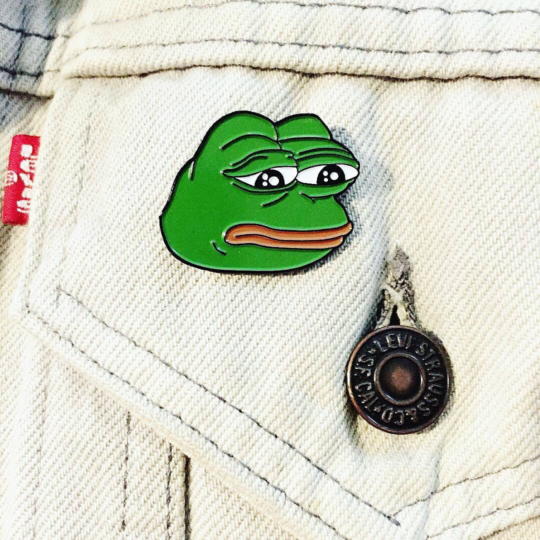 Meme Pins
 Riot Style — 🐸 Pepe The Frog Lapel Pin Pepe Memes Rare Pepe