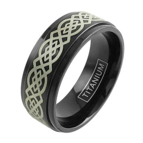 Mens Black Titanium Wedding Rings
 Black Titanium Men s Gorgeous Celtic Knot Wedding Band