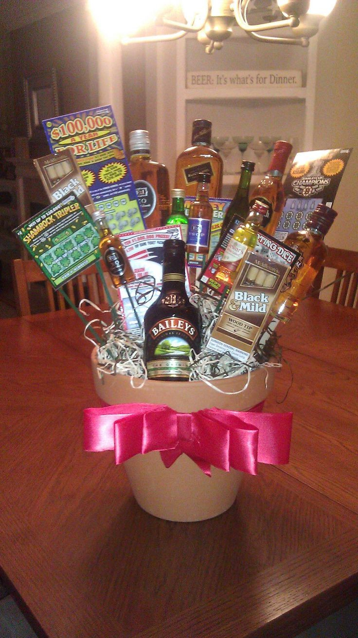 Mens Valentines Gift Basket Ideas
 cute t basket idea for guys for his birthday or
