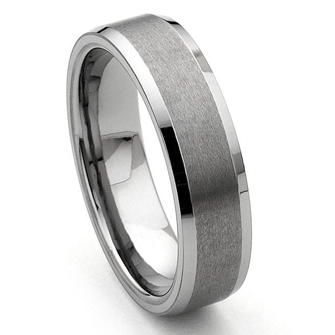 Mens Wedding Bands Tungsten Carbide
 CORSAL Tungsten Carbide Satin Men s Wedding Ring