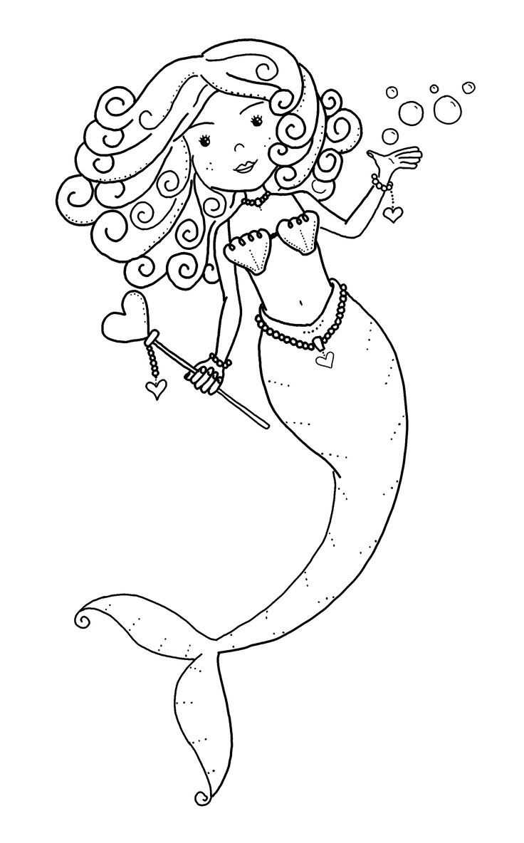 Mermaid Coloring Pages Kids
 32 best coloring pages images on Pinterest