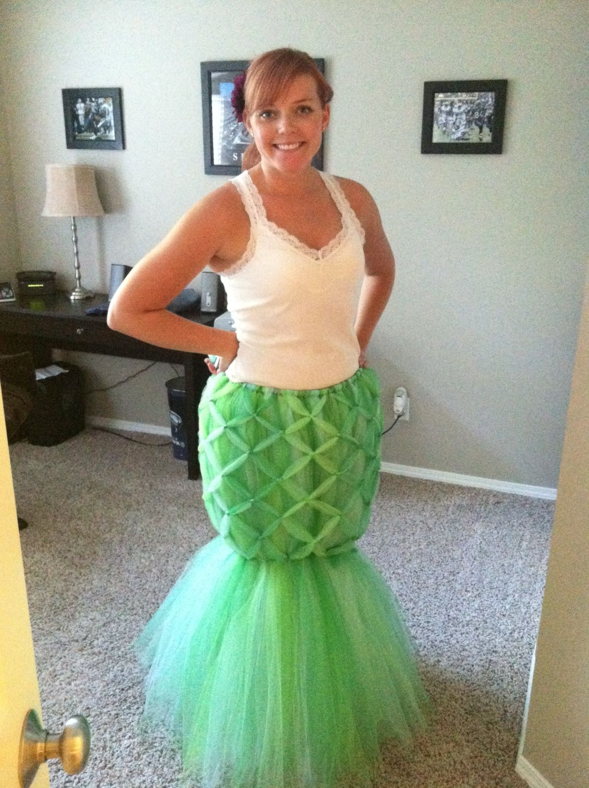 Mermaid Costume Adults DIY
 Adult Tulle Mermaid costume Carson should so do this with