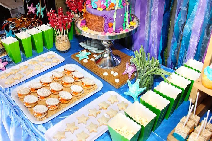 Mermaid Party Snack Ideas
 Kara s Party Ideas Ariel The Little Mermaid Birthday