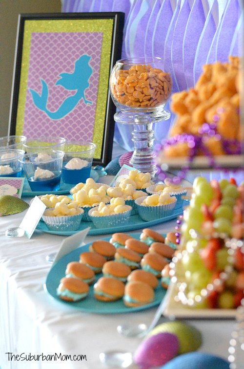 Mermaid Party Snack Ideas
 The Little Mermaid Party Poster & Labels Free Printable