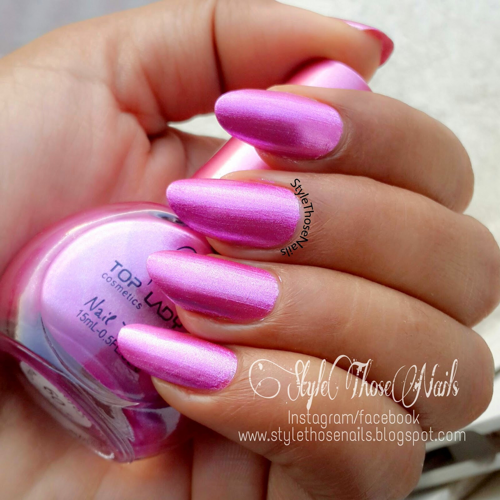 Metallic Nail Colors
 Style Those Nails Metallic Pink Zebra Nailart Swatch