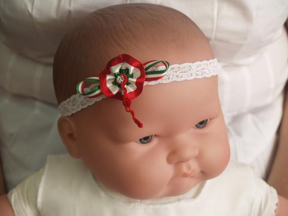 Mexican Baby Hair
 Italian or Mexican Baby hair lace baby girl headband Red