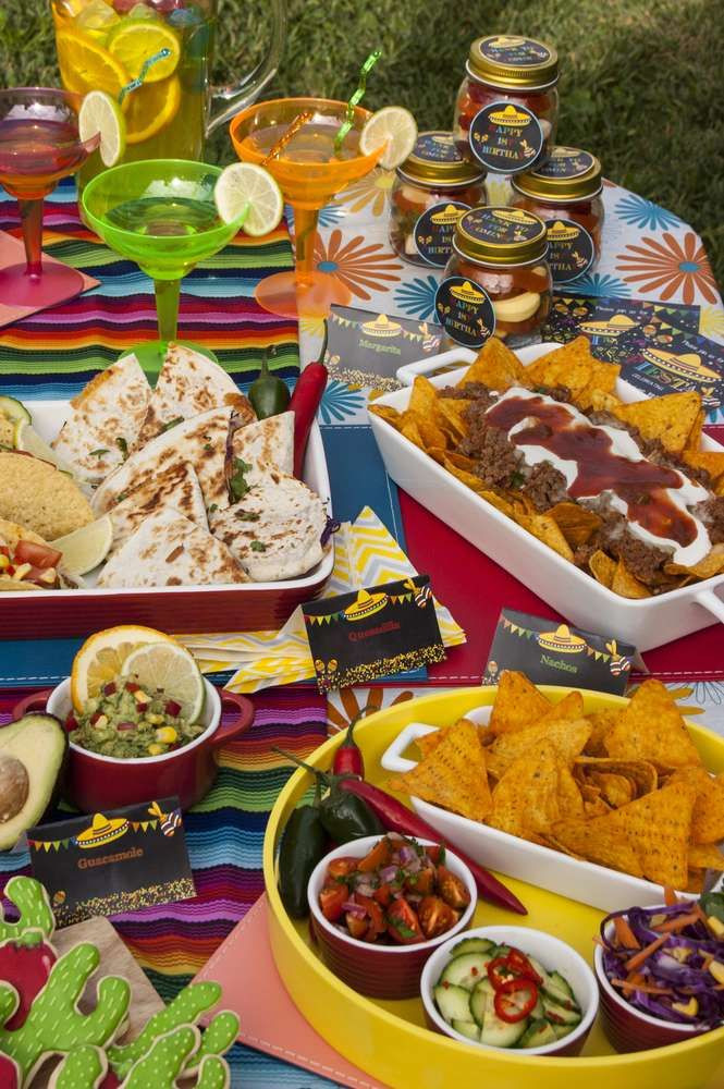 Mexican Dinner Party Menu Ideas
 Amazing food at a Mexican fiesta birthday party See more