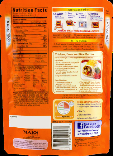 Mexican Rice Calories
 Uncle Ben s Ready Rice Pinto Beans & Mexican Rice 8 5 Oz