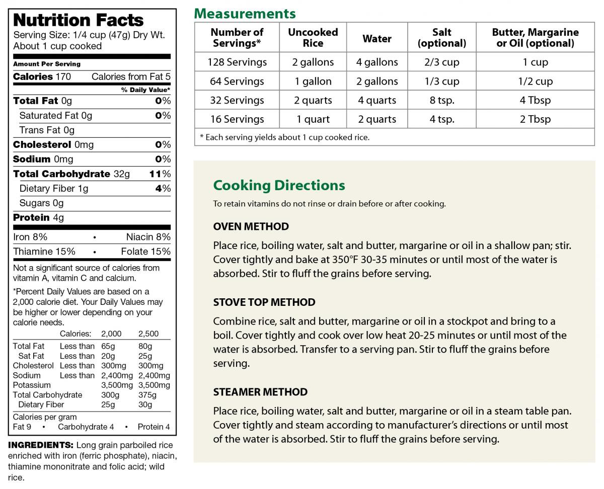 Mexican Rice Calories
 Nutrition In Rice A Roni