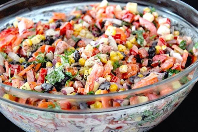 Mexican Side Dishes For Potluck
 Make Ahead Mexican Salad with Ranch Dressing