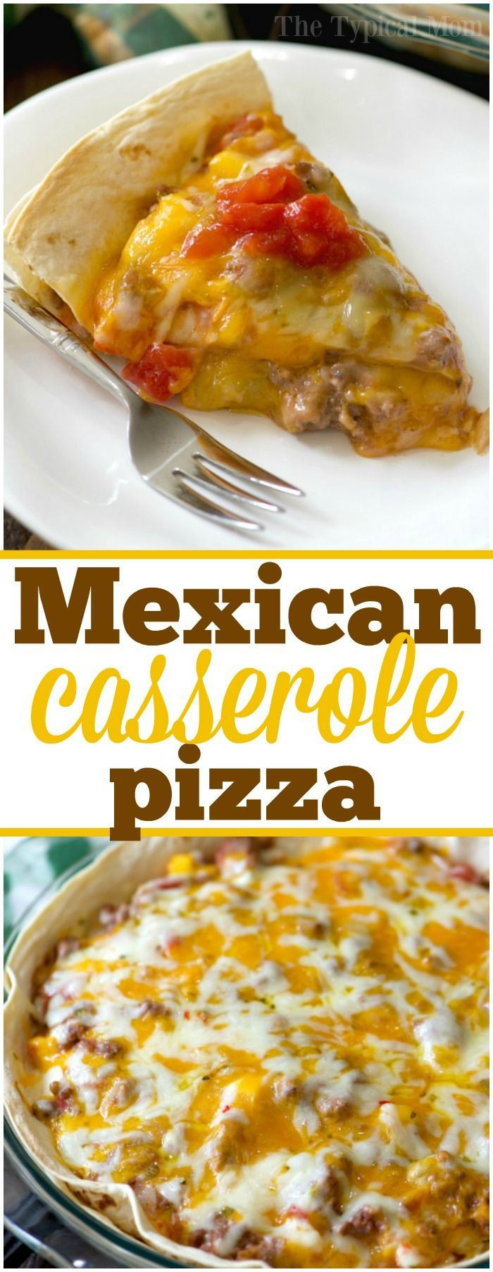 Mexican Trash Casserole
 This easy Mexican pizza casserole is just amazing Cheesy