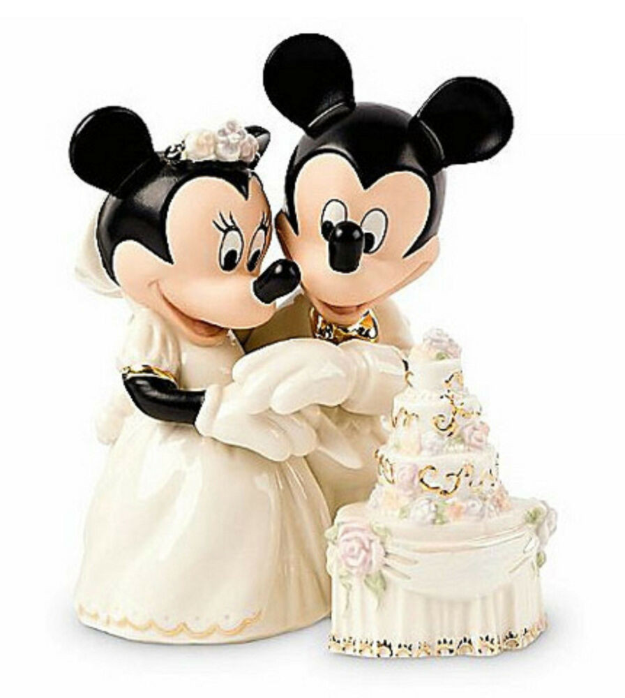 Mickey And Minnie Wedding Cake Topper
 Lenox Disney Minnie s Dream Wedding Cake Topper Figurine