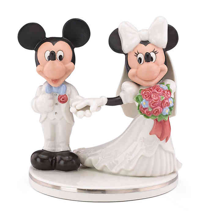 Mickey And Minnie Wedding Cake Topper
 Lenox Disney Mickey & Minnie Wedding Cake Topper