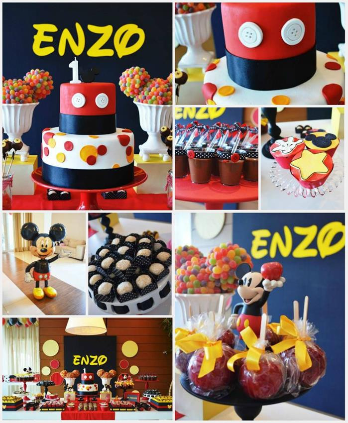 Mickey Mouse 1St Birthday Party Food Ideas
 Kara s Party Ideas Mickey Mouse First Birthday Party