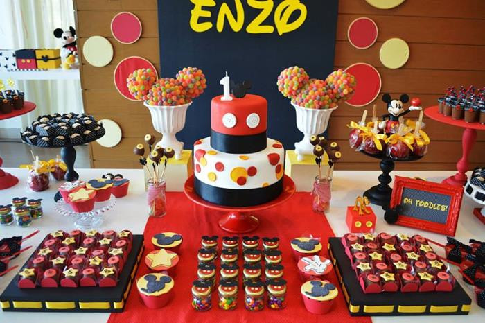 Mickey Mouse 1St Birthday Party Food Ideas
 Kara s Party Ideas Mickey Mouse 1st Birthday Party via