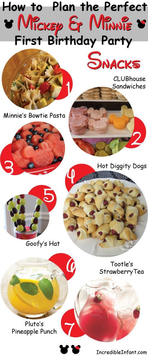 Mickey Mouse 1St Birthday Party Food Ideas
 How to Plan the Perfect Minnie & Mickey Birthday Party