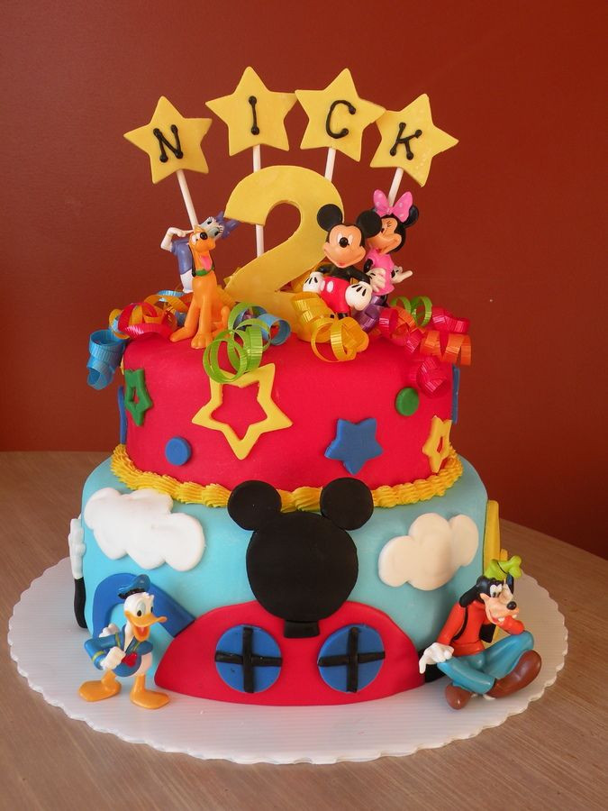 Mickey Mouse Clubhouse Birthday Party Ideas 2 Year Old
 This is a Mickey Mouse Clubhouse cake for a 2 year olds